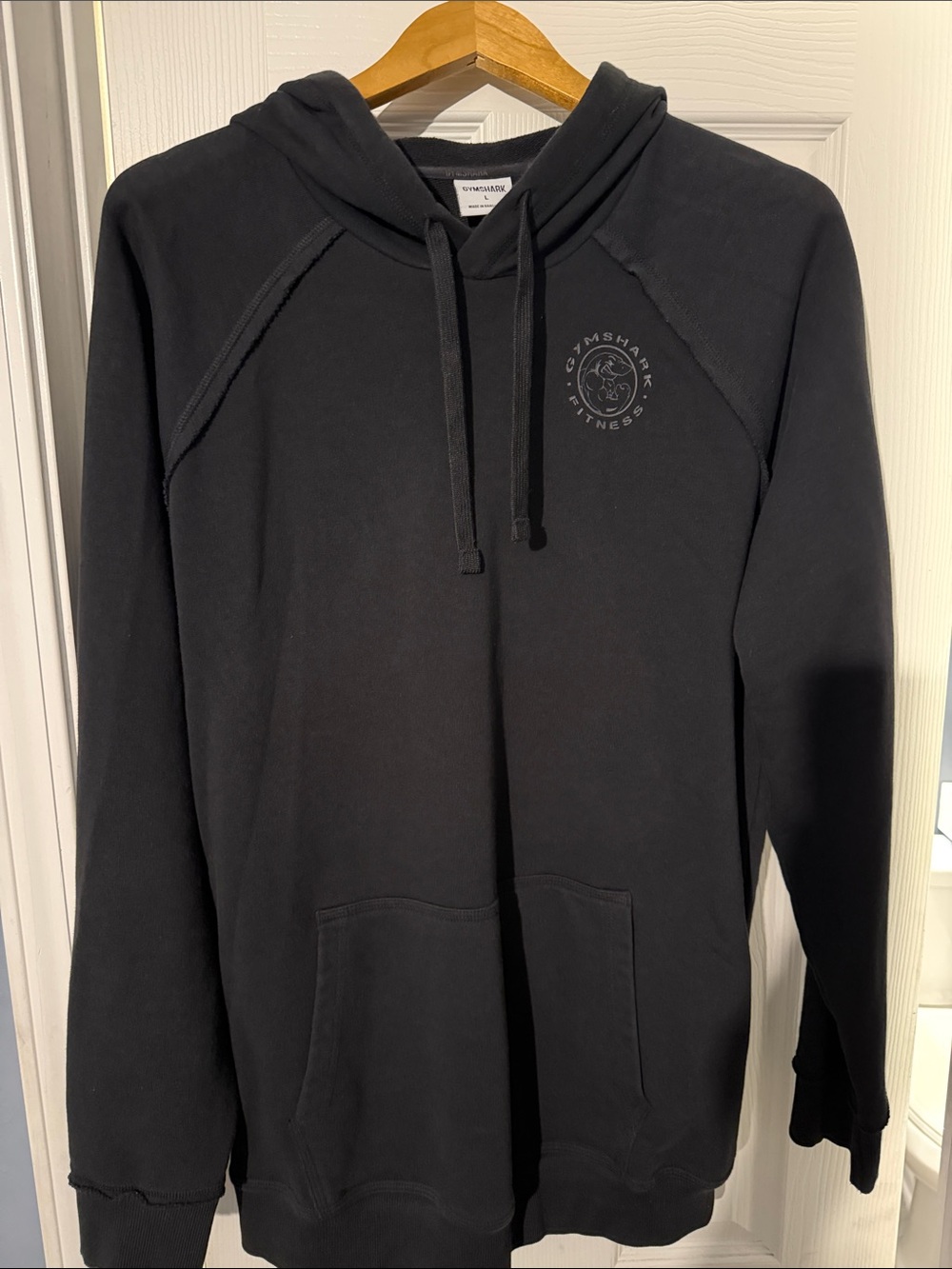 Gymshark Black Logo Pullover Hoodie